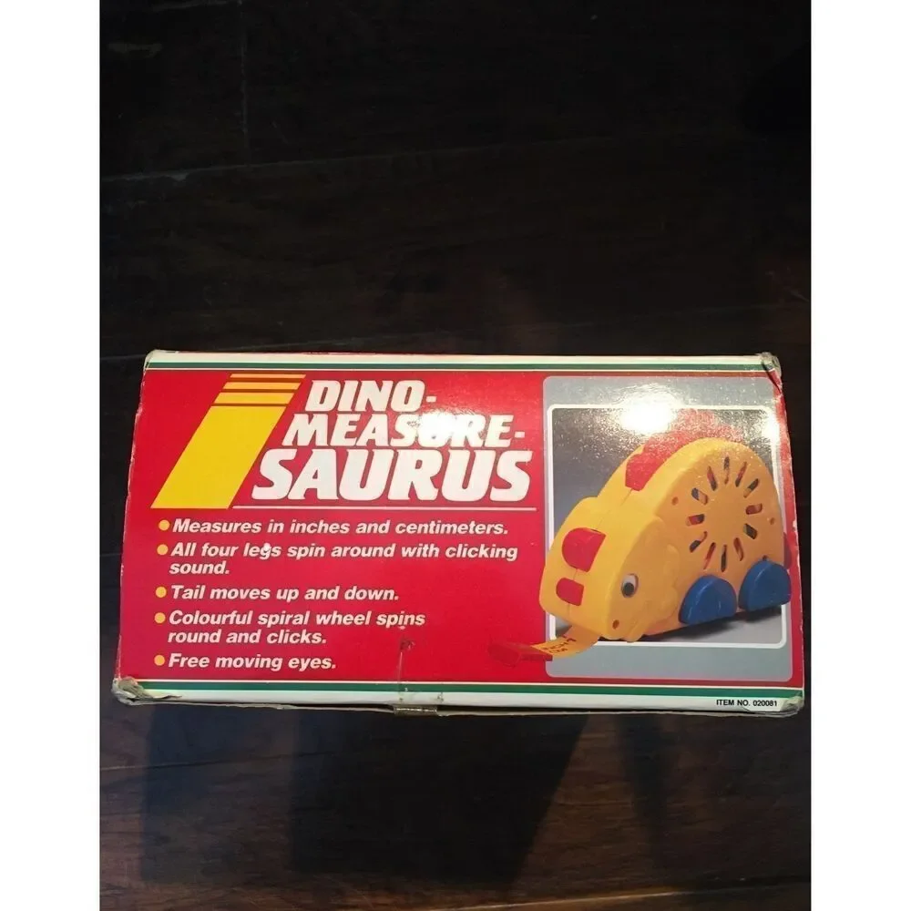 Vintage 1986 Playwell Dino-Measure-Saurus